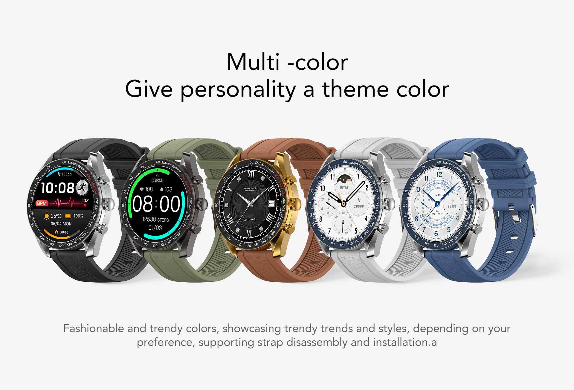 Smartwatch Pria Metal Bluetooth Call Jam Tangan Pintar Sport Mode Heart Rate Sleep Monitor IP67 Waterproof Smart Watch Android iOS