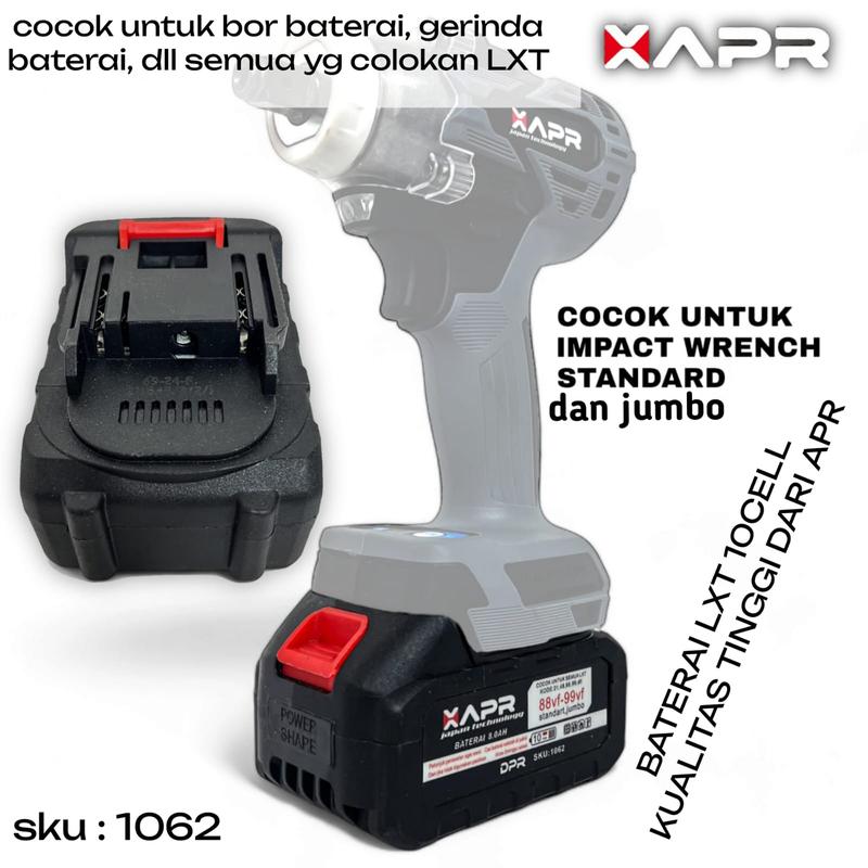 BATERAI IMPACT BOR APR JLD LXT GTOOLS EROPA 10CELL. 20RIBU MAH 0