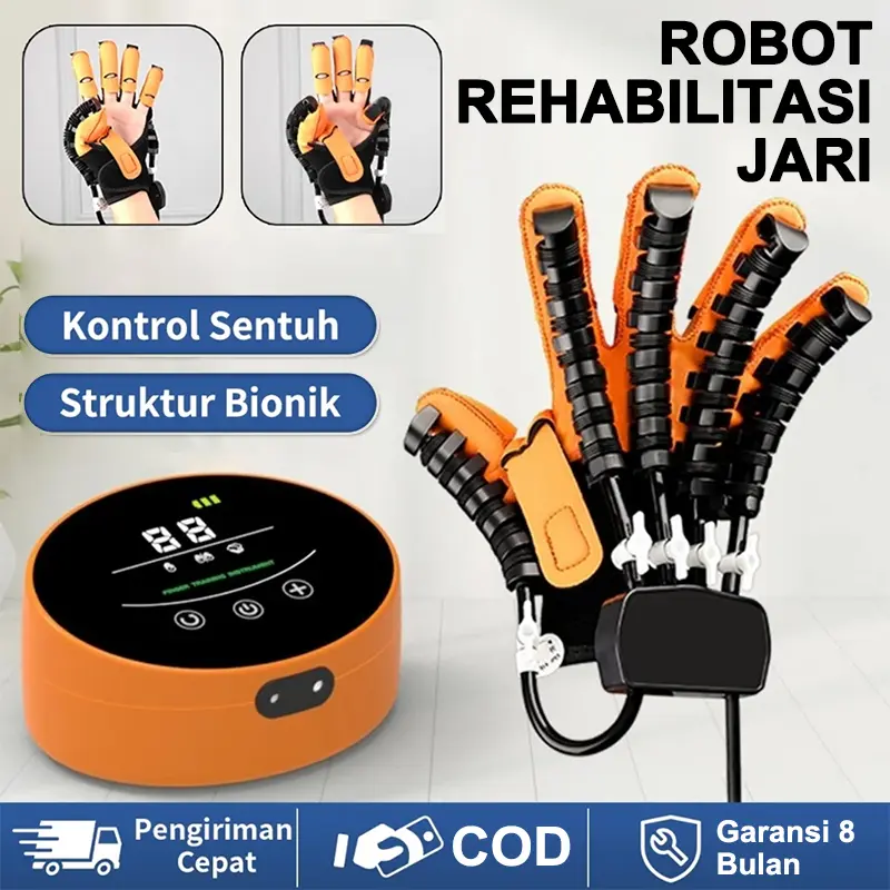 Latihan Jari Pintar Latihan Tangan Stroke Lima Jari Tekuk dan Regangkan Hemiplegia Robot Rehabilitasi Portabel Isi Ulang