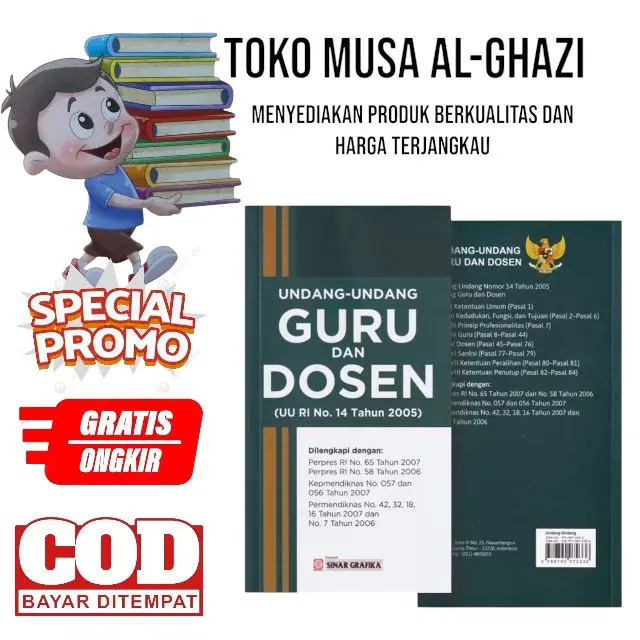 Buku Undang - undang Guru dan dosen Terlaris Berkualitas dan Terjangkau