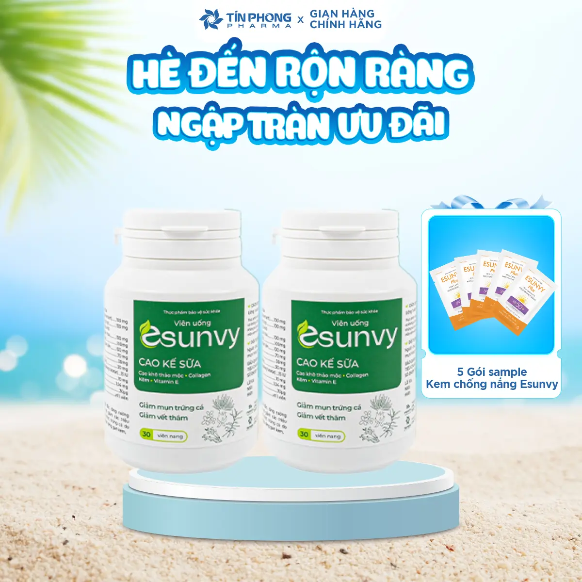 Viên Uống ESUNVY Hỗ Trợ Thanh Nhiệt Cải Thiện Dầu Nhờn TTP006