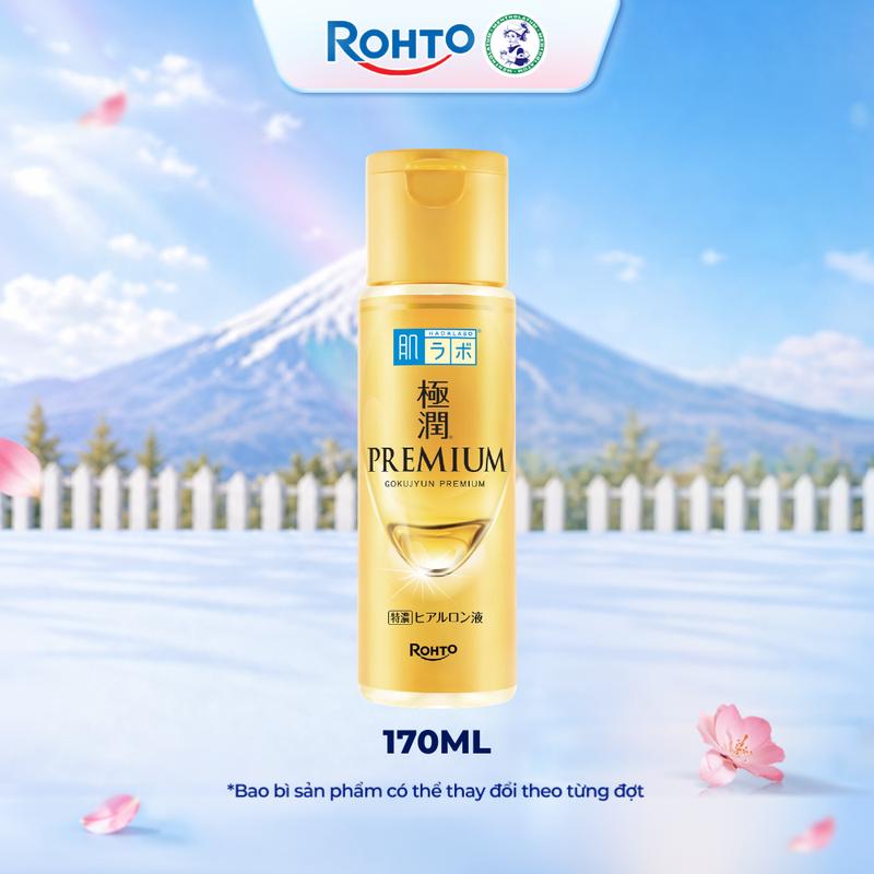 Dung dịch dưỡng ẩm cao cấp, dưỡng da căng mượt Hada Labo Gokujyun Premium Hydrating Lotion 170ml