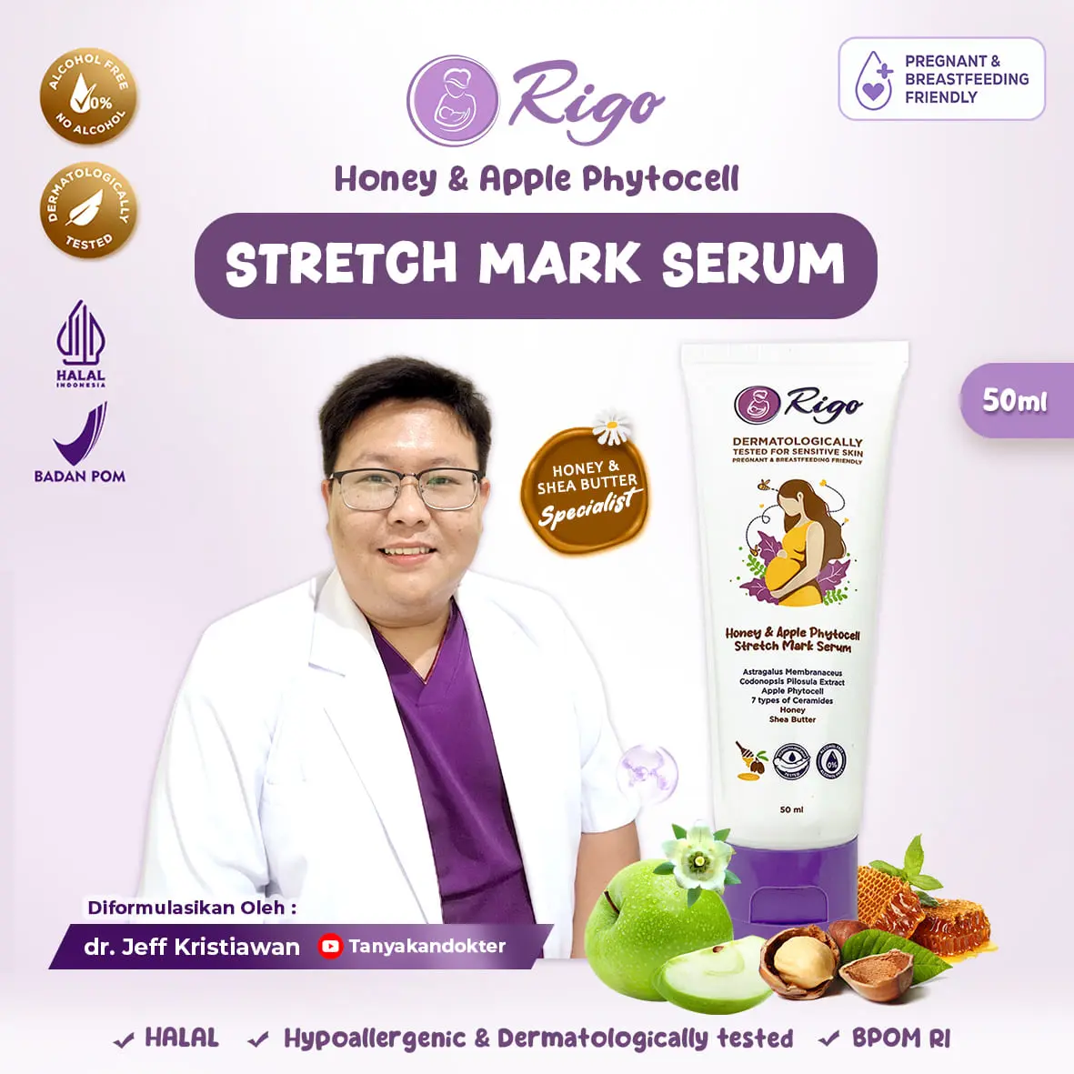 Rigo Honey & Apple Phytocell Stretch Mark Serum
