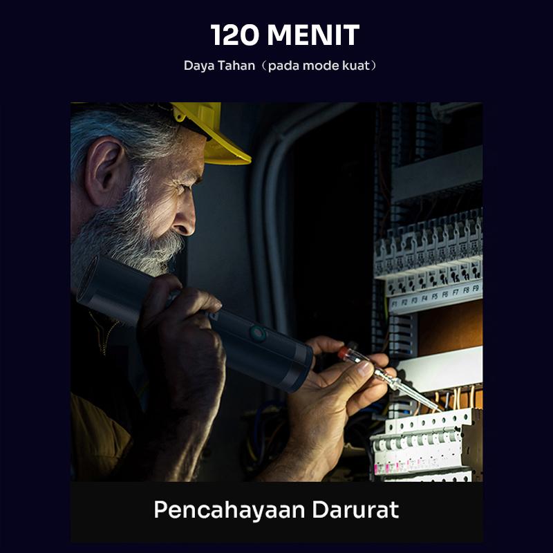 PHILIPS Senter LED Isi Ulang Rechargable LED 3W dengan Lampu Samping Baterai Tahan Lama SFL1188/56 Original – Garansi Resmi 1 Tahun 2