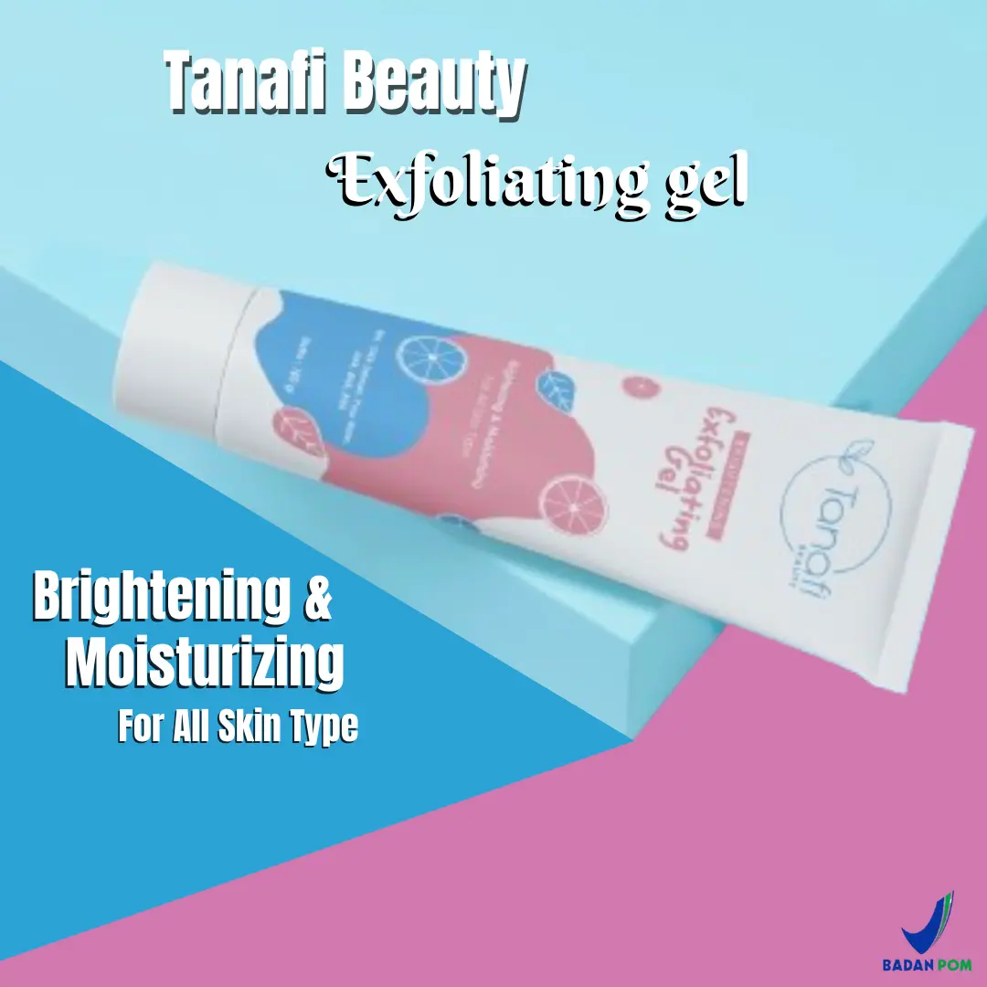 Tanafi Exfoliating Gel Exfoliasi Wajah Untuk Mengangkat Sel Kulit Mati Smooth Brightening Skincare Peeling Face Scrub Amei exfolliating gel Eksfoliasi Pencerah
