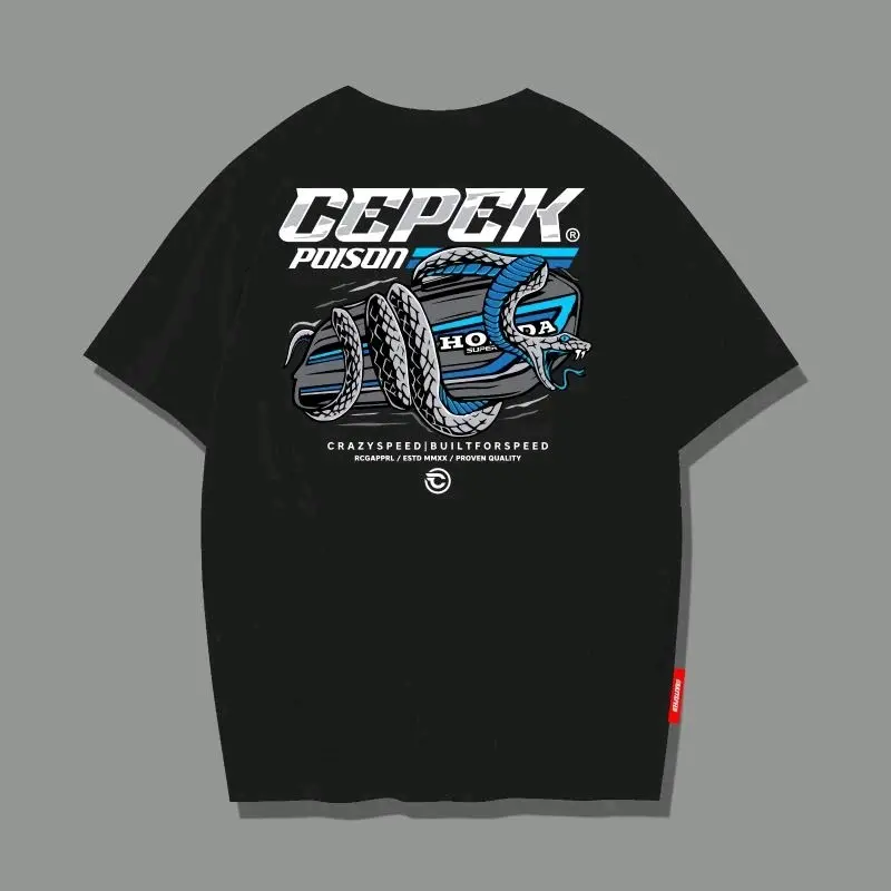 Tshirt Baju Kaos Distro racing GL cepe pision/ Kaos Distro Pria Wanita biru
