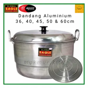 Panci Dandang Kukus 36 40 45 50 55 60 CM Aluminium Global Eagle / Panci Kukus Langseng Maspion