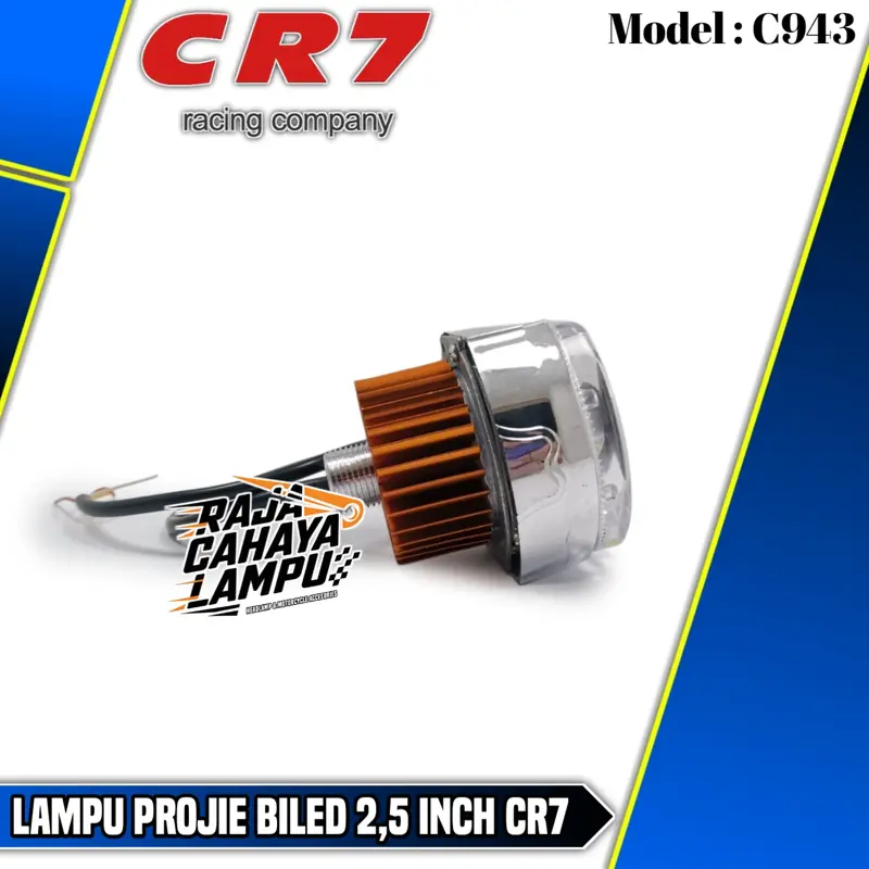 Projie Biled Ala Ala Mini 2,5 Inch CR7 Lampu Projie Biled Cut Off Ring Plus Shourd Universal Motor Mobil 6