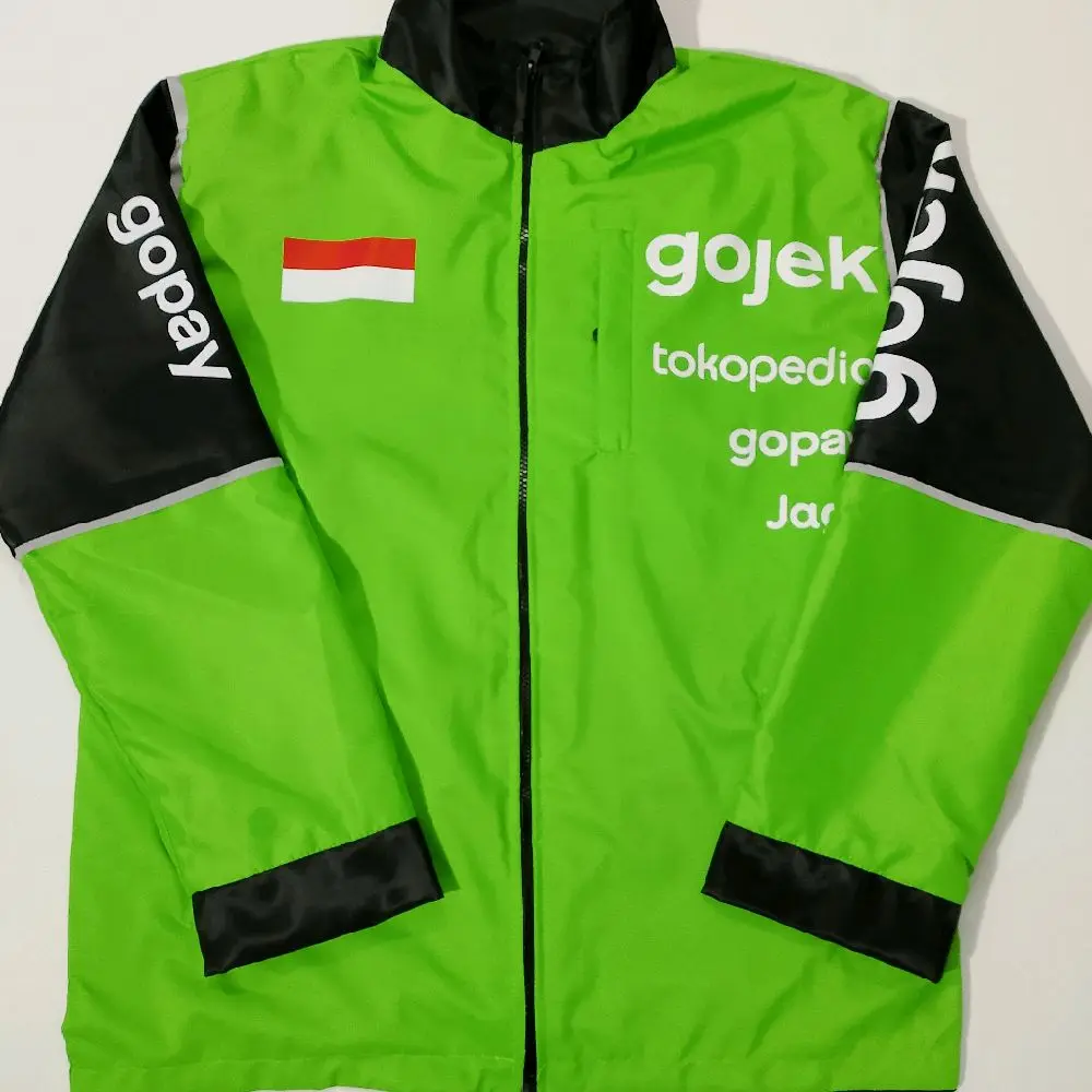 Jaket  driver model terbaru gojeg goto sunmori Logo Keren Pria