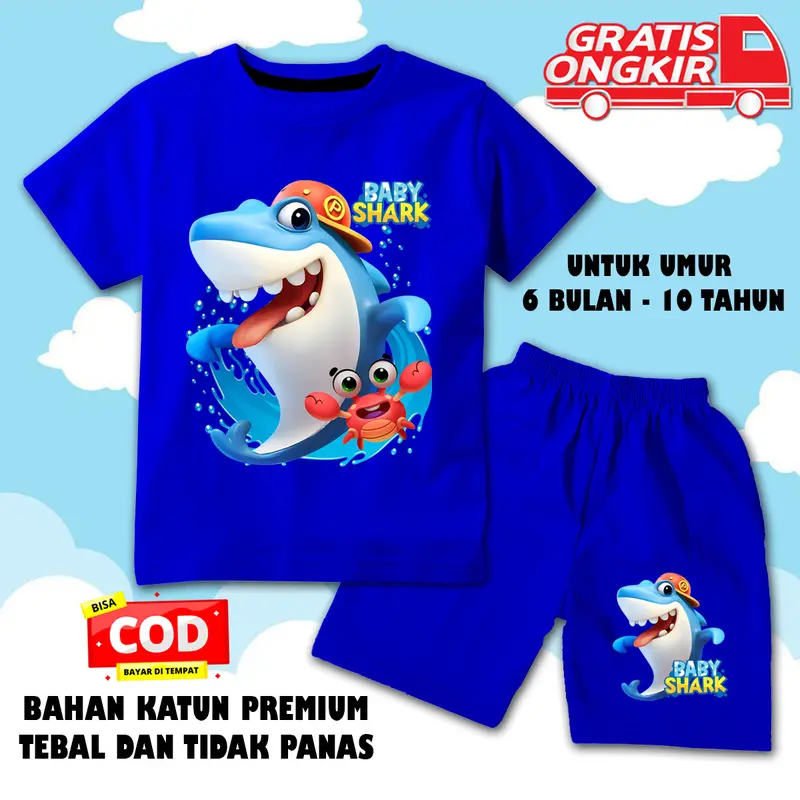 hasuto-setelan anak laki laki / setelan anak perempuan / baju anak karakter usia 6 bulan-10 tahun 76 2