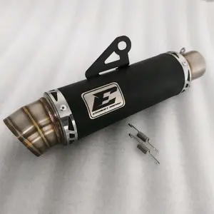 SILINCER KNALPOT RACING BLACK COATING EXHAUST ORIGINAL INLET 50mm