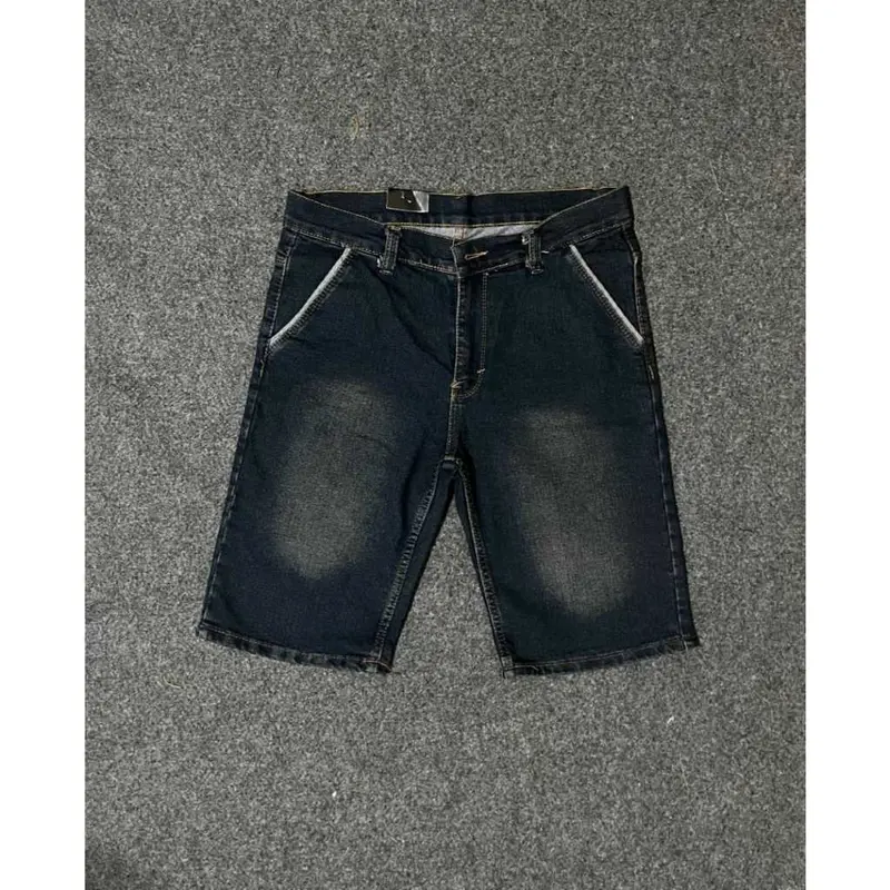 Celana Jeans Pendek Pria Denim Premium Terlaris Blue Navy Snow Black Grey 1