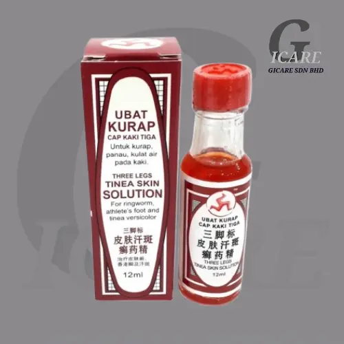 3LEG TINEA SOLUTION 12ML UBAT KURAP, PANAU DAN JANGKITAN KULAT
