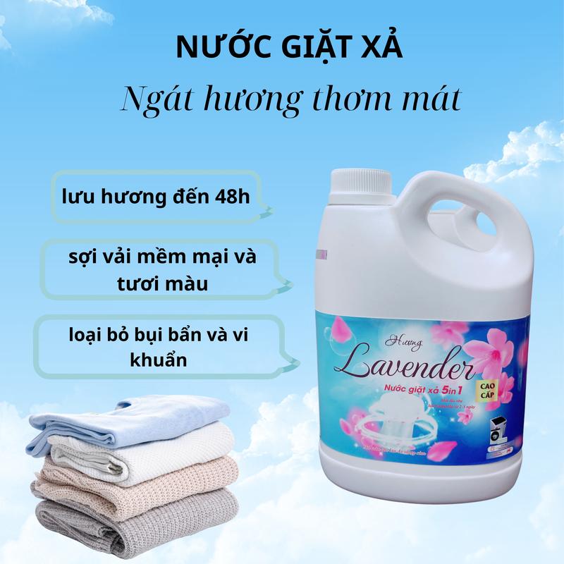 [ COMBO 7 CAN ] Nước Giặt Xả Lavender, dung tích 1700ML/CAN. Nước Giặt Siêu Đậm Đặc, Siêu Thơm, Combo siêu tiết kiệm. 1