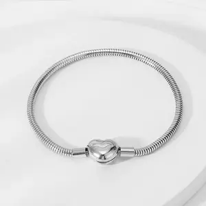 Dordor Gelang Charm Bracelet Titanium Anti Karat Glow in the Dark Rantai Elegan Adjustable Size Hadiah Ulang Tahun & Anniversary Bangle Stainless Steel