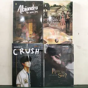 PAKET 4 NOVEL / ALBIANDRA THE UNTOLD STORY / PAPAH BUMI DAN BUMI / CRUSH / HOW TO SEE?