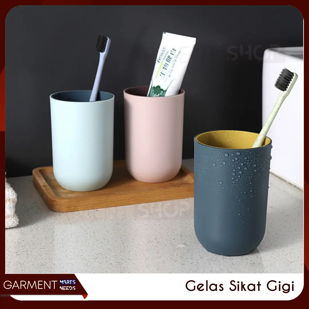 Gelas Sikat Gigi Odol Kamar Mandi Cangkir Kumur Wadah Serbaguna Murah
