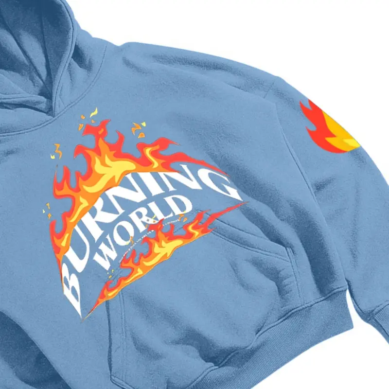 MIDDLEITS | HOODIE BOXY OVERSIZE | BURNING WORLD 3