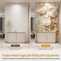 Gambar PAUS BIRU  |  Wallpaper Dinding Pintu Masuk 3D Timbul Motif Bunga Emas Mewah Ukuran 1.2×2.8m Perekat Sendiri Anti Air dari PAUS BIRU MEDAN Kab. Tangerang 2 Tokopedia