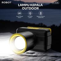 Gambar ROBOT RT-HL06 Lampu Senter Kepala 140 LM LED 1200mAh Headlamp Emergency Lampu Camping Rechargeable Headlight Senter Outdoor - Garansi 1 Tahun [BISA COD] - RT-HL06 dari ROBOT INDONESIA Kab. Tangerang 2 Tokopedia