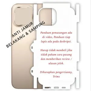 HYDROGEL FULL BODY anti gores BELAKANG for iPHONE 17 16 15 14 13 12 11 PRO MAX PLUS MINI
