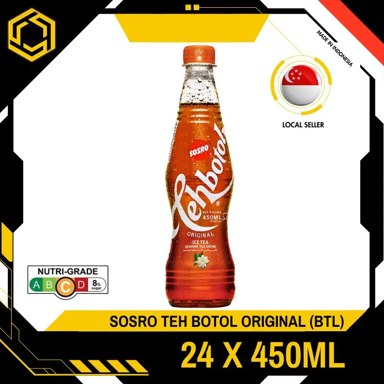 SOSRO Teh Botol Original 450ML X 24 (BOTTLE)