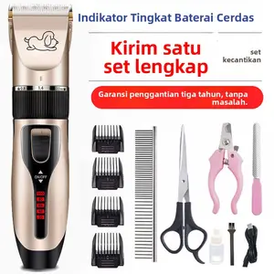 Alat Pemotong Bulu Hewan Peliharaan Amazon, Perlengkapan Kucing dan Anjing, Pemotong Kuku, Set Gunting, Pencukur, Pembaruan Senyap