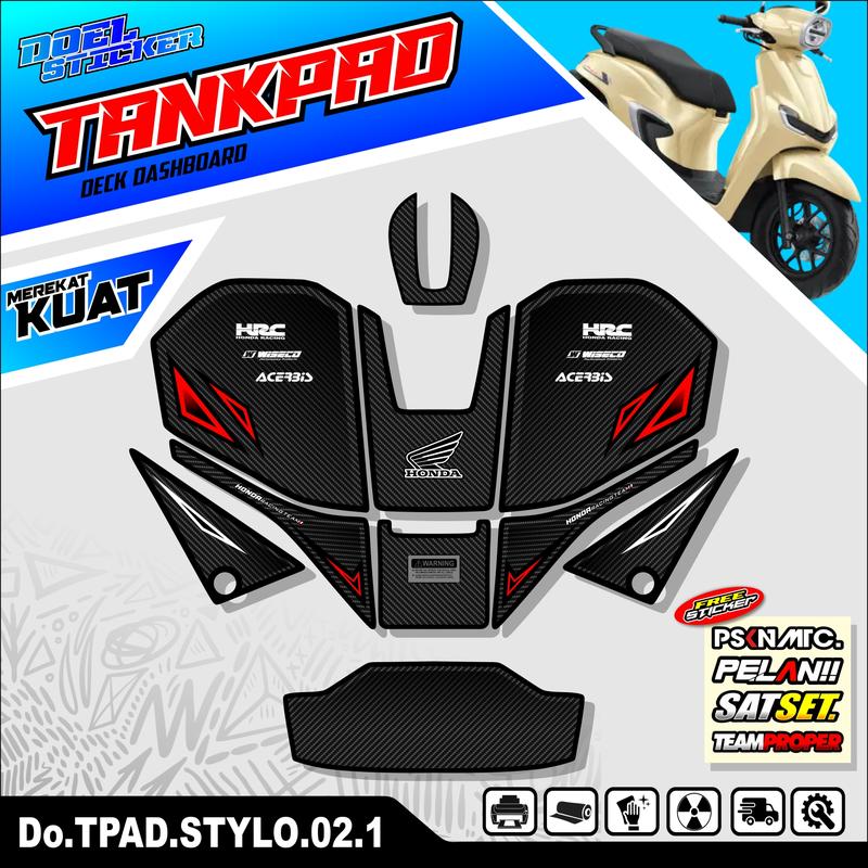 Product Introduction of Sticker Variasi Dashboard Tankpad Motor Stylo 160 JA STICKER 002 0