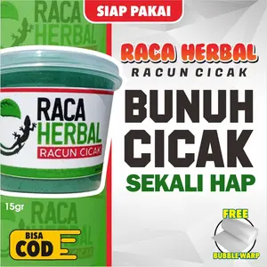 Dapat 4 Botol Racun Cicak Raca Herbal Basmi Cicak Sekali Hap Bonus Isolasi Kertas