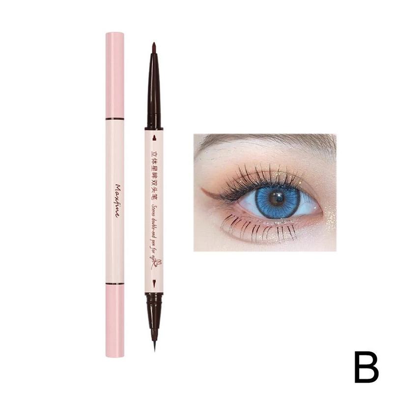 Product Introduction of Double-Headed Eyeliner Pen 2-in-1 ing High Pen Waterproof Easy To Not Sweatproof Fade D2Q7 43