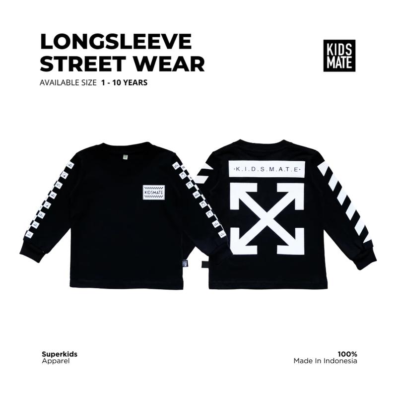 Kaos anak lengan panjang kidsmate Streetwear Series 5