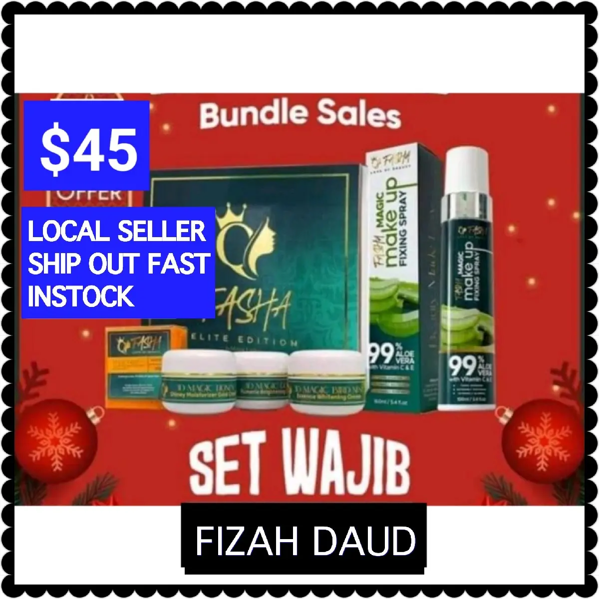 Bundle Sale - Set Wajib Dry Skin All Skin Types Oil Control Sensitive Skin Whitening
