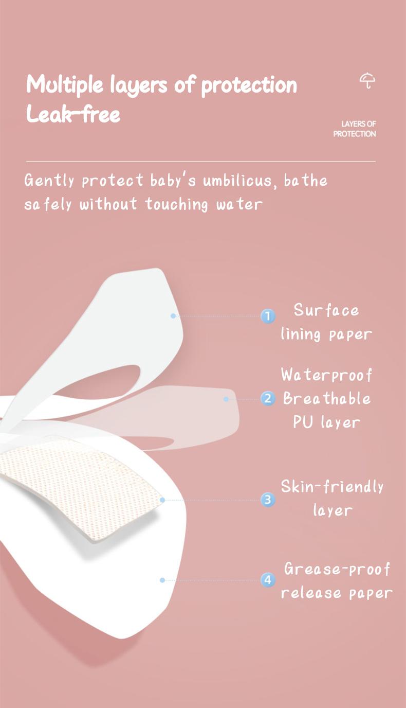 Product Introduction of TEN-M JOURNEY Baby Navel Sticker for Sterile Dressing - Breathable & Waterproof Umbilica Cord Protection for Newborns 5
