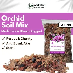 Workplant - Orchid Soil Mix Media Tanam Anggrek Porous Anti Busuk Akar Untuk Semua Jenis Tanaman Hias Anggrek