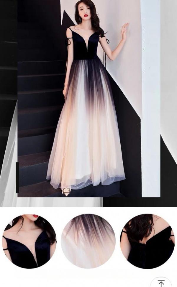 Product Introduction of Gradient Evening Dress Women's Long 2024 New Annual Meeting Host Ladies Banquet Dress Noble Elegant Slimming 7