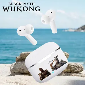 Black Myth Wukong AI TWS Headphone Bluetooth Nirkabel Semi-in-ear MINI Menawarkan Kualitas Suara HIFI dan Pengurangan Kebisingan Panggilan Cerdas