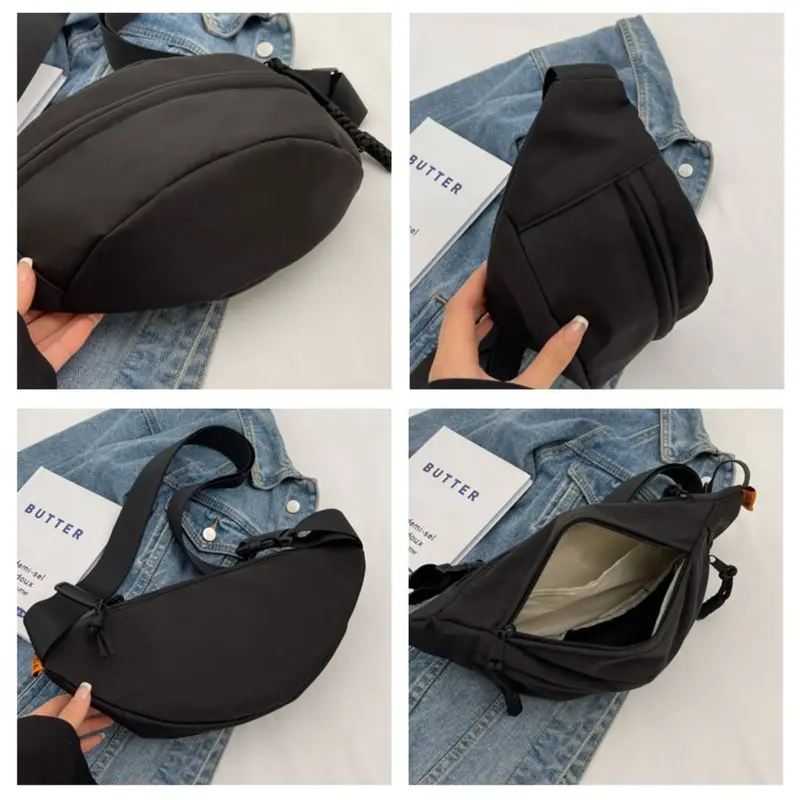 Tas Pinggang Fashion Wanita Trendy / Tas Wanita Bahan Nylon Waterproof / Tas Pinggang Wanita Kekinian Waistbag 6