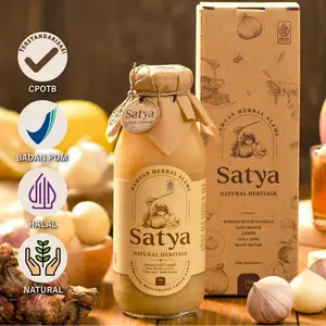 Satya Natural Juice (Jus Bawang Putih Tunggal, Jahe Merah, Madu Hutan, Cuka Apel, Lemon)