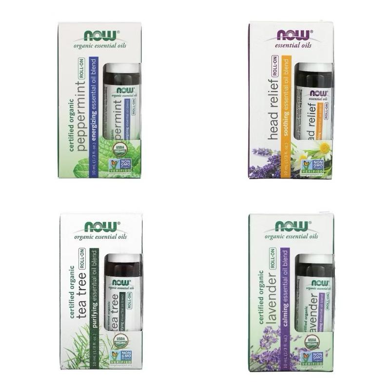 NOW Essential Oils Roll-On, Certified Organic, Steam Distilled (10 ml) 0