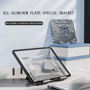 Tablet Stand Adjustable Folding Holder For iPad Pro Air Mini 12.9 11 10.2 10.9 10.5 Mi Pad 6 5 Samsung All Tablet Support - Silver