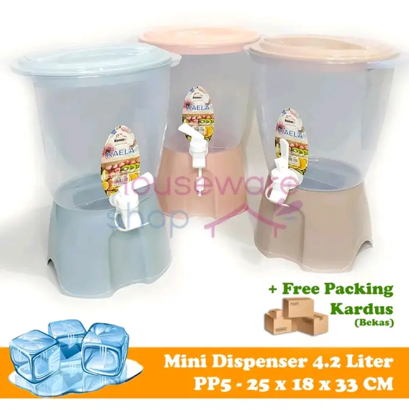 Mini Water Dispenser Kaela 4,2 liter HOMMY PLASTIK KITCHENWARE 6