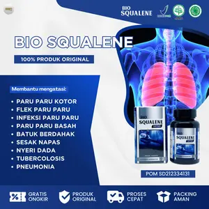 Bio Squalene Atasi Paru Paru Kotor, Flek Di Paru Kotor, Paru Paru Basah, TBC Sesak Nafas, Asma, Bronkitis Pneumonia, Pembersih Paru Paru Asli 100% Alami