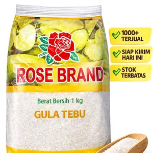 Gula Pasir Rose Brand 1 kg GULA KRISTAL Rendah gula Tebu Food Sugar Hijau-Kuning