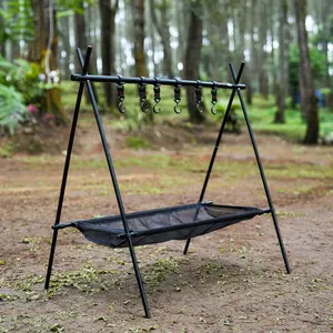 TRIPOD HANGING RACK GANTUNGAN ALAT MASAK CAMPING