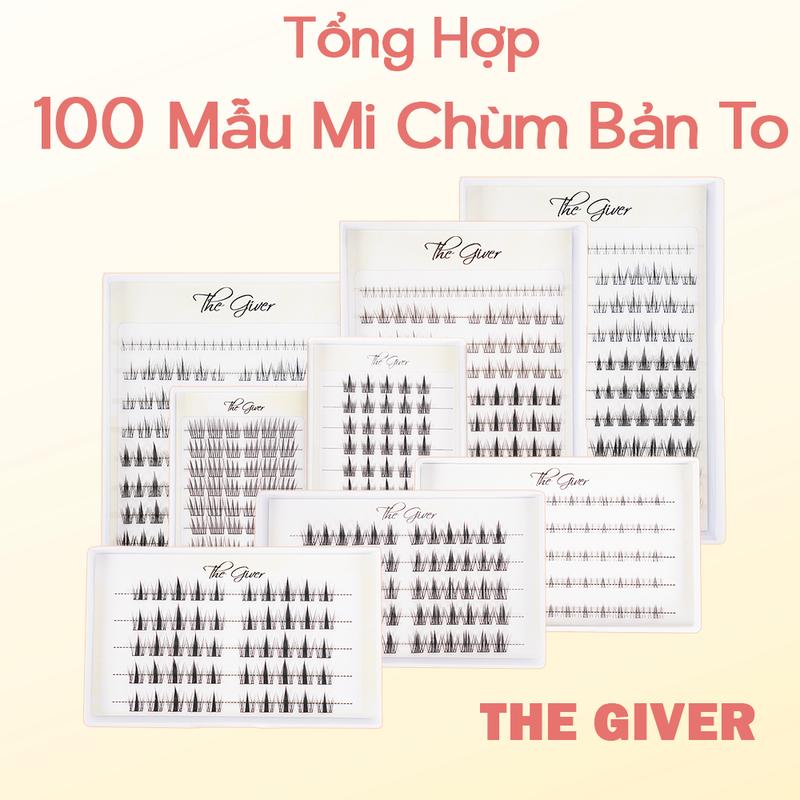Bản To Mi giả Mi cụm mi chùm The Giver gân mỏng không cộm tự nhiên
