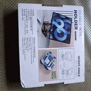 Stand Holder Tablet Ipad Foldable 360 Derajat Multifungsi Bahan Aluminium Bracket Holder Tablet