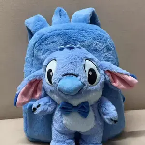 Tas Ransel Motif Boneka Timbul Bahan Bulu Tas Gendong Anak Anak Stitchh Timbul 001