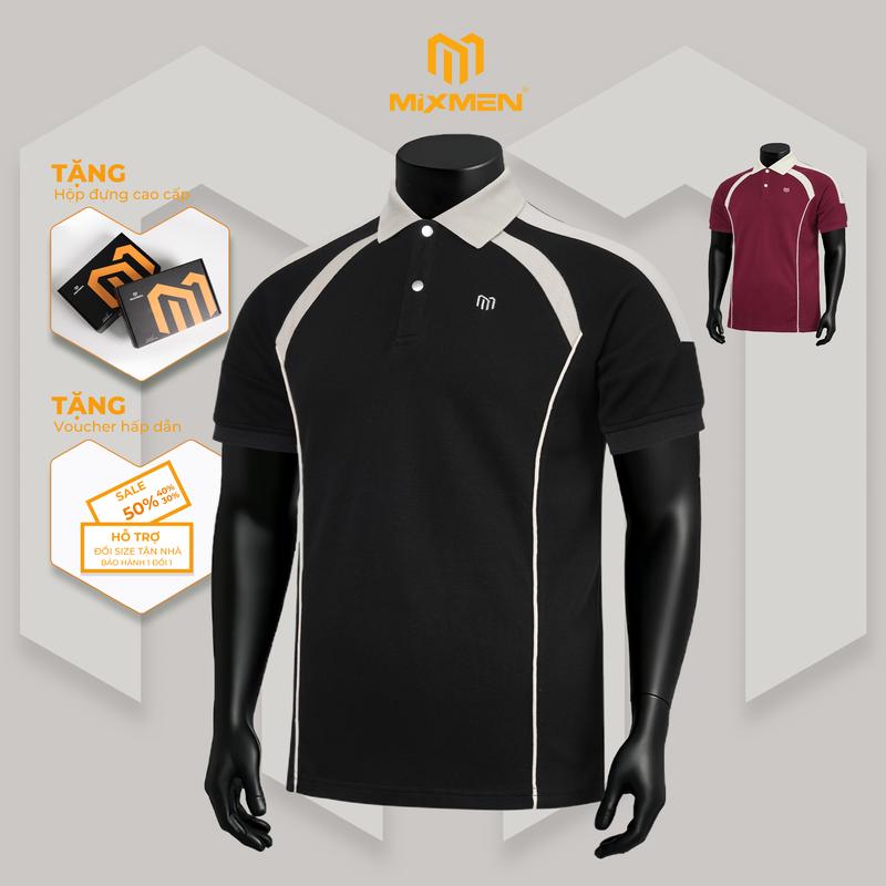  Áo Polo Nam Mixmen M614 Mix Form vải cá sấu cotton intelock Mặc Chuẩn Mỗi Ngày Thanh Lịch BigSize 