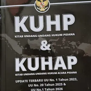 Buku KUHP & KUHAP Dilengkapi Dengan Penjelasan - Garda Cendekia