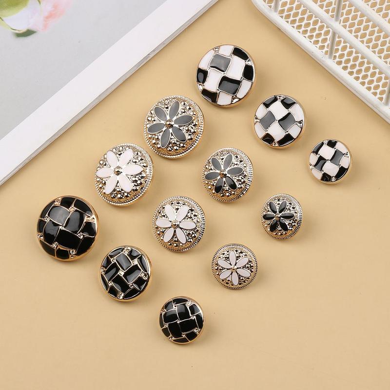  Nút May Thủ Công Bộ 10 Cái Nút Áo Sơ Mi Tự Làm Nút May Vá Phụ Kiện May Cho Quần Áo 